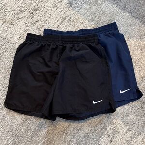 Nike Black and Blue Swim Shorts